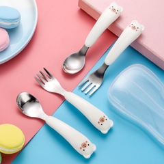 SET THÌA DĨA INOX CHUỘT