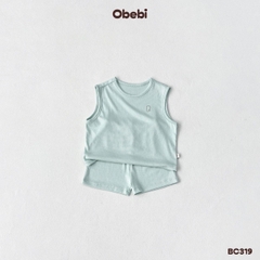 OBEBI - Bộ ba lỗ vải kháng khuẩn in gấu OBEBI (66-120)