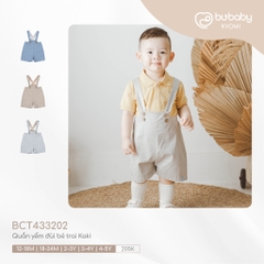 BUBABY - Quần yếm đùi KAKI(12-5Y)