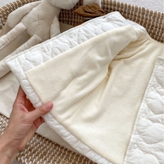 JS Áo phao kem lót nỉ cổ sen nơ nâu(73-80)