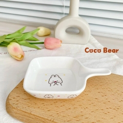 COCO BEAR - CHÉN CÓ TAY CẦM HÌNH VUÔNG