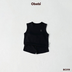 OBEBI - Bộ ba lỗ vải kháng khuẩn in gấu OBEBI (66-120)