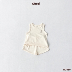 OBEBI - Bộ ba lỗ thêu cây dừa ngộ nghĩnh OBEBI (73-120)