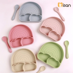 MISAN - KHAY ĂN CẦU VỒNG KÈM THÌA