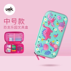 UEK - HỘP BÚT KHỦNG LONG XANH HỒNG
