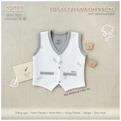 HRNEE Áo Gile cài giữa chần bông(S6-3Y)