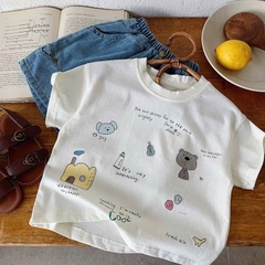 TL - Áo phông hoạt hình ngộ nghĩnh cổ tròn (80-130)