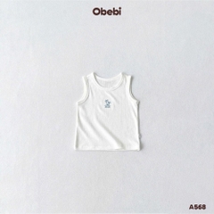 OBEBI - Áo ba lỗ trẻ em thêu hình cây dừa OBEBI (73-120)