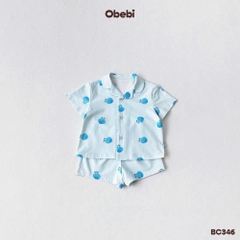 OBEBI - Bộ pyjama trẻ em hoạ tiết hoa quả OBEBI (73-120)