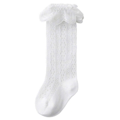 JS - Tất lưới dài cổ ren 8130(0-12M)