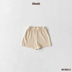 OBEBI - Bộ cộc sơ mi dệt nổi thoáng khí mùa hè OBEBI (73-120)