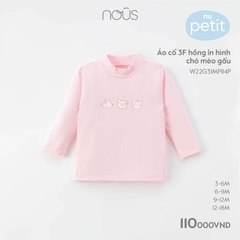 Nous Áo cổ 3cm in hình(S3M-12M)
