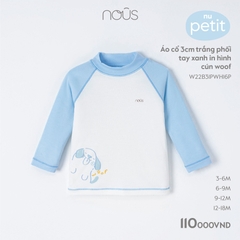 Nous Áo cổ 3cm in hình(S3M-12M)