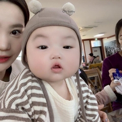 OBB Mũ vải 2 quả bông Freesize 4-18M