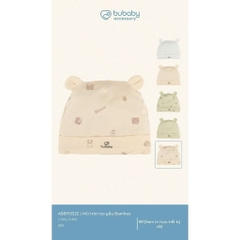 BUBABY - Mũ tròn tai gấu Bambus(1-6M)