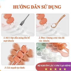 AK - KHUÔN LẮC CƠM VIÊN KÈM THÌA