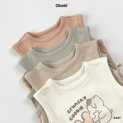 OBEBI - Áo ba lỗ Gấu Thỏ (66-110)