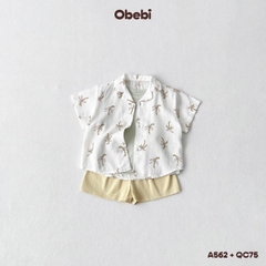 OBEBI - Áo sơ mi linen đi biển OBEBI (73-120)