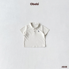 OBEBI - Áo polo trơn cộc tay cho bé OBEBI (73-120)