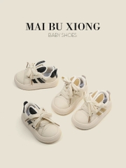 LB Giày MAIBU trắng sọc đen tai thỏ(22-25)