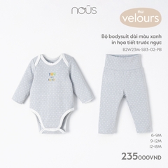 Nous Bộ bodysuit in hoạ tiết(S6-12M)