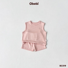 OBEBI - Bộ ba lỗ vải kháng khuẩn in gấu OBEBI (66-120)