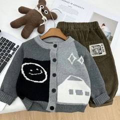 TL - Áo Cardigan len mặt cười(80-130)