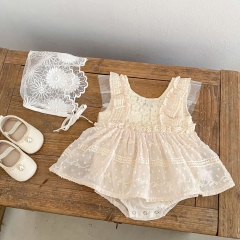 JS - Body váy voan be hạt tay tiên ren (66-80)