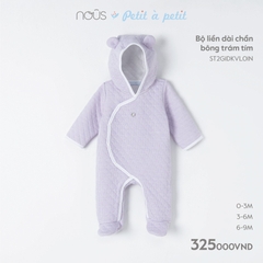 NOUS Bộ liền dài chần bông(0-6M)