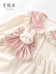 JS Body váy nhung kem nơ hồng LOLITA (73,80)
