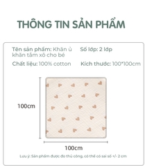 BS - Khăn xô  2 lớp 100x100cm
