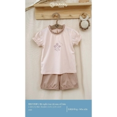 BUBABY - Bộ ngắn tay cài sau cổ bèo(6M-5Y)