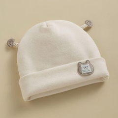 SP - Mũ cotton đính gấu(0-6M)
