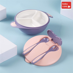 BABYCARE - BÁT ĂN DẶM ĐẾ HÍT KÈM THÌA DĨA RWB016-A