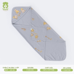MIPBI - KHĂN Ủ SƠ SINH 1 LỚP IN HÌNH UH-02