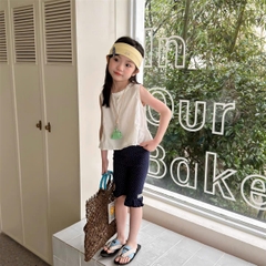 TL - Quần bé gái cotton viền bèo (80-130)