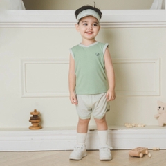BUBABY - Bộ sát nách cổ V Siro (12M-5Y)