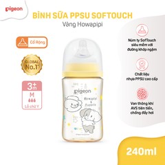 PIGEON - BÌNH SỮA PPSU SOFTOUCH BABY-FRIENDLY WORLD