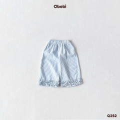 OBEBI - Quần dài bé gái bèo nhún gấu OBEBI (73-120)