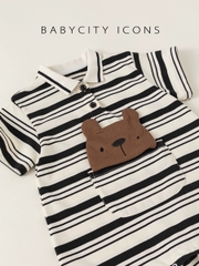 LB - Body kẻ cổ polo đính gấu(66-100)