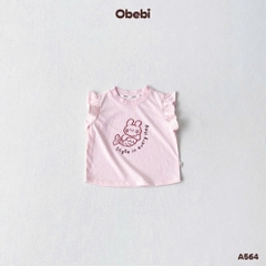 OBEBI -Áo thun in hình thỏ tiên cá OBEBI (73-120)