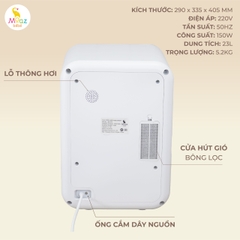 MOAZ - MÁY TIỆT TRÙNG SẤY KHÔ ION NANOE MB-073