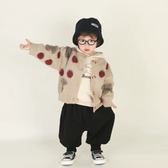 TL - Áo cardigan len nâu dâu tây(80-130)