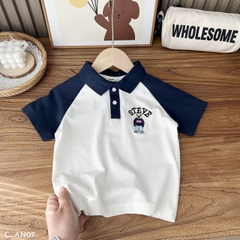TH-Áo POLO2 khuy Gấu Steve(100-140)