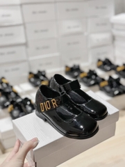 KK Giày búp bê Dior đen quai dán(23-35)