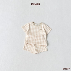 OBEBI - Bộ cộc kẻ caro OBEBI (66-120)