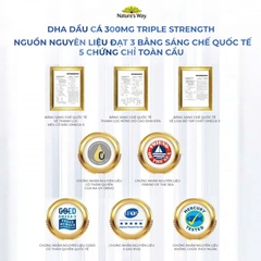 NATURE'S WAY - 1Y+DHA TỐT CHO NÃO VÀ MẮT KIDS SMART BURSTS 300MG TRIPLE STRENGTH
