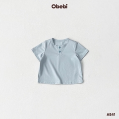 OBEBI - Áo thun mùa hè nẹp hai cúc OBEBI (73-120)