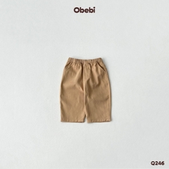 OBEBI - Quần kaki trẻ em mùa hè thêu túi OBEBI (73-120)