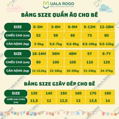 UALA ROGO Bộ dài cài giữa BB in hoạ tiết(0-6M)